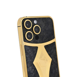 Caviar Luxury 24K Gold Customized iPhone 14 Pro 128 GB Carbon Fiber Limited, UAE Version